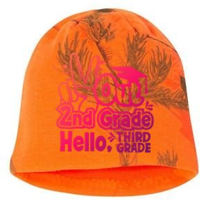 Peace Out 2Nd Grade Hello 3Rd Grade Teacher Graduation Cap Funny Gift Kati - Camo Knit Beanie