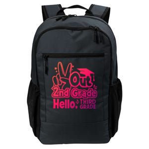 Peace Out 2Nd Grade Hello 3Rd Grade Teacher Graduation Cap Funny Gift Daily Commute Backpack