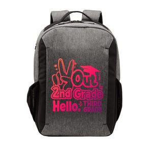 Peace Out 2Nd Grade Hello 3Rd Grade Teacher Graduation Cap Funny Gift Vector Backpack