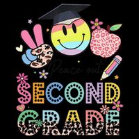 Peace Out 2nd Second Grade Graduation Last Day Of School Impact Tech Backpack