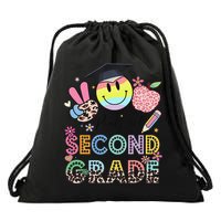 Peace Out 2nd Second Grade Graduation Last Day Of School Drawstring Bag