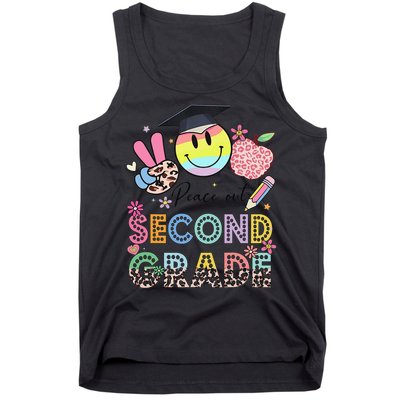 Peace Out 2nd Second Grade Graduation Last Day Of School Tank Top