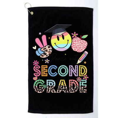 Peace Out 2nd Second Grade Graduation Last Day Of School Golf Towel