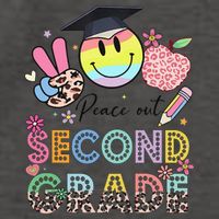 Peace Out 2nd Second Grade Graduation Last Day Of School Vector Backpack