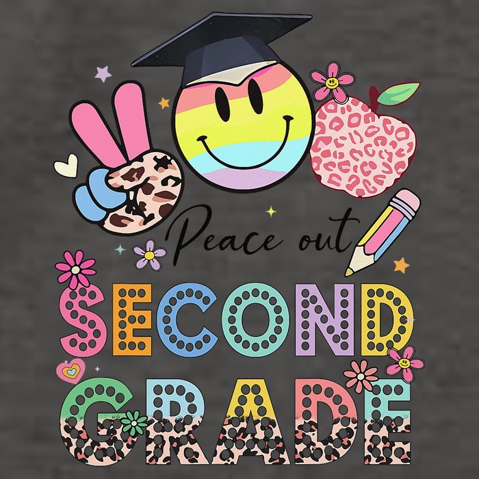 Peace Out 2nd Second Grade Graduation Last Day Of School Vector Backpack