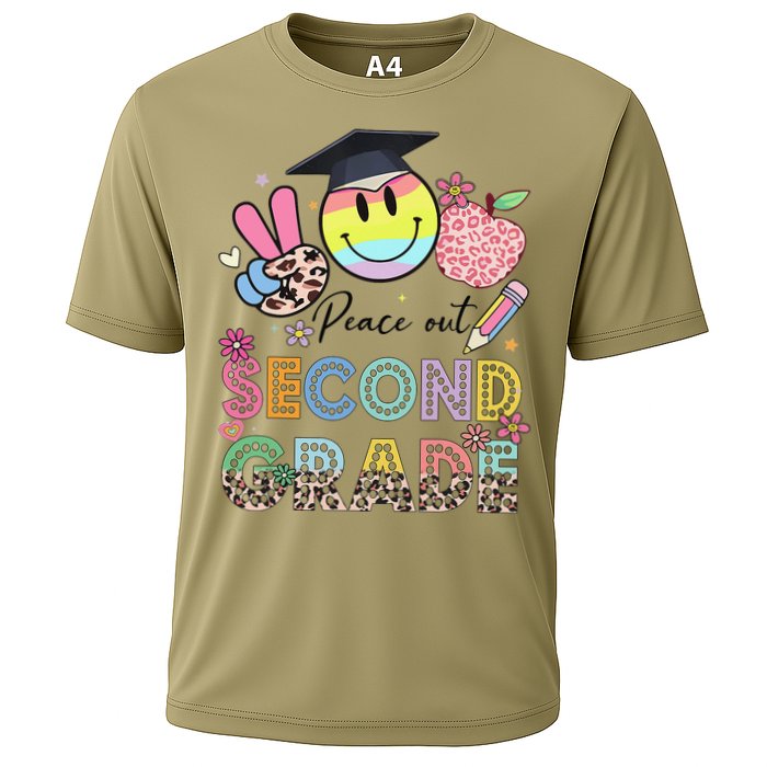 Peace Out 2nd Second Grade Graduation Last Day Of School Cooling Performance Crew T-Shirt
