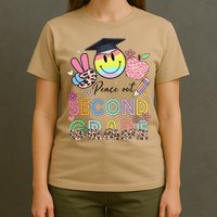 Peace Out 2nd Second Grade Graduation Last Day Of School T-Shirt