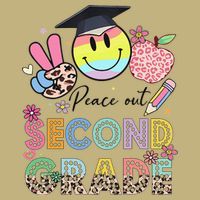 Peace Out 2nd Second Grade Graduation Last Day Of School T-Shirt