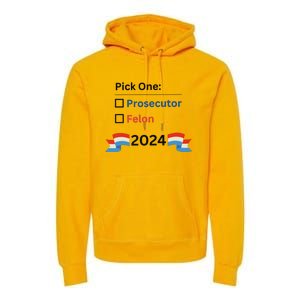 Pick One 2024 Funny Election Premium Hoodie