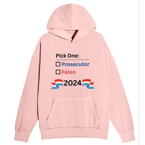 Pick One 2024 Funny Election Urban Pullover Hoodie