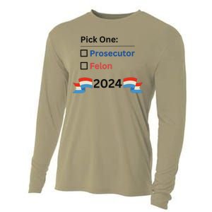 Pick One 2024 Funny Election Cooling Performance Long Sleeve Crew