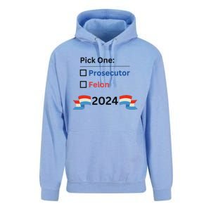 Pick One 2024 Funny Election Unisex Surf Hoodie