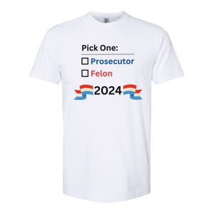 Pick One 2024 Funny Election Softstyle CVC T-Shirt