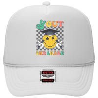 Peace Out 2nd Grade Graduation Last Day School Second Grade High Crown Mesh Back Trucker Hat