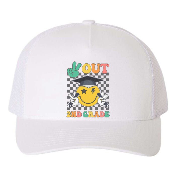 Peace Out 2nd Grade Graduation Last Day School Second Grade Yupoong Adult 5-Panel Trucker Hat