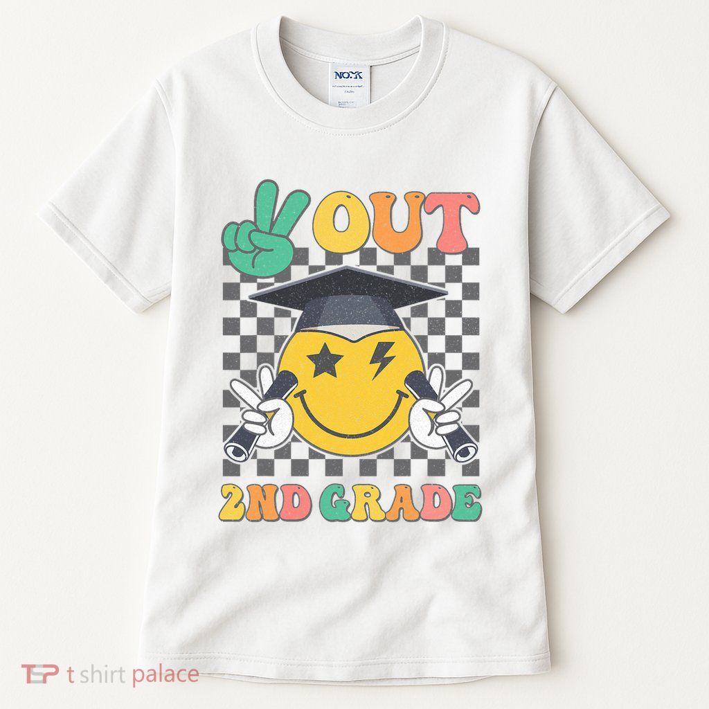 Peace Out 2nd Grade Graduation Last Day School Second Grade Tall T-Shirt