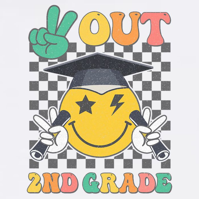 Peace Out 2nd Grade Graduation Last Day School Second Grade Bucket Hat