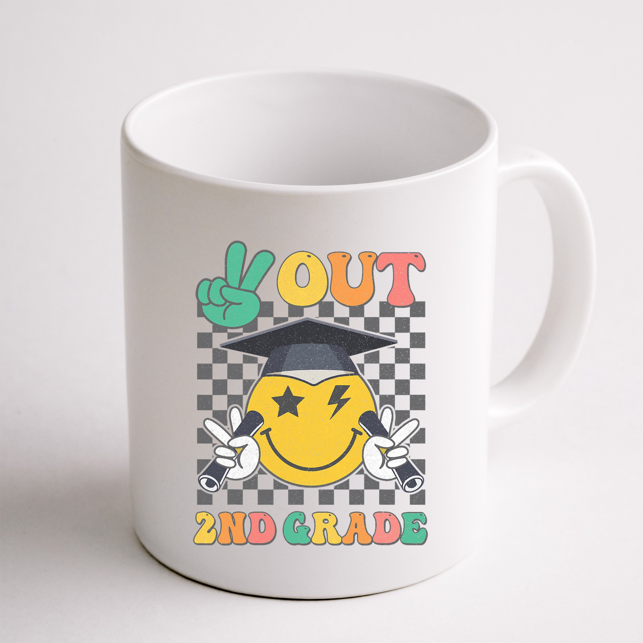 Peace Out 2nd Grade Graduation Last Day School Second Grade Mug