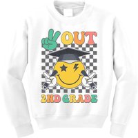 Peace Out 2nd Grade Graduation Last Day School Second Grade Kids Sweatshirt