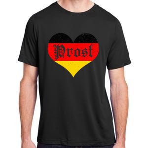 Prost Oktoberfest 2024 German Flag Heart Beer Gift Adult ChromaSoft Performance T-Shirt