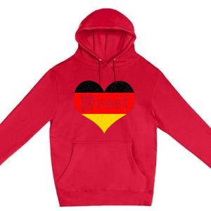 Prost Oktoberfest 2024 German Flag Heart Beer Gift Premium Pullover Hoodie