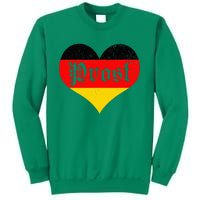 Prost Oktoberfest 2024 German Flag Heart Beer Gift Sweatshirt