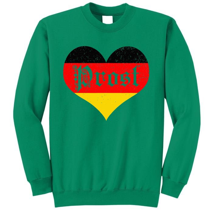 Prost Oktoberfest 2024 German Flag Heart Beer Gift Sweatshirt