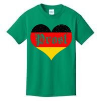 Prost Oktoberfest 2024 German Flag Heart Beer Gift Kids T-Shirt