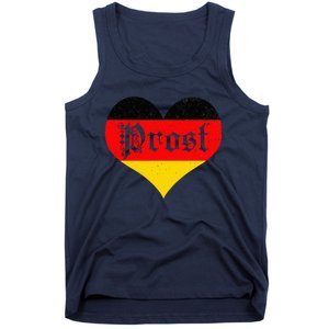 Prost Oktoberfest 2024 German Flag Heart Beer Gift Tank Top