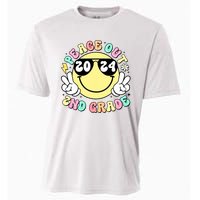 Peace Out 2nd Grade Retro Smile Last Day Of School 2024 Cooling Performance Crew T-Shirt