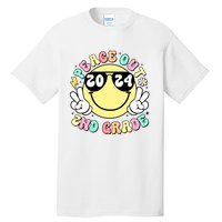 Peace Out 2nd Grade Retro Smile Last Day Of School 2024 Tall T-Shirt