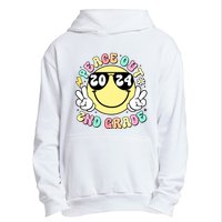 Peace Out 2nd Grade Retro Smile Last Day Of School 2024 Urban Pullover Hoodie