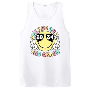 Peace Out 2nd Grade Retro Smile Last Day Of School 2024 PosiCharge Competitor Tank