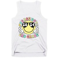 Peace Out 2nd Grade Retro Smile Last Day Of School 2024 Tank Top