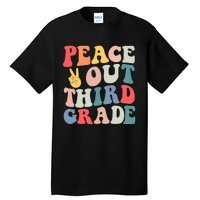 Peace Out 3rd Grade Retro Pastel Happy Last Day Out School Tall T-Shirt