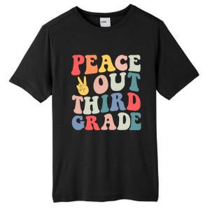 Peace Out 3rd Grade Retro Pastel Happy Last Day Out School Tall Fusion ChromaSoft Performance T-Shirt