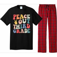 Peace Out 3rd Grade Retro Pastel Happy Last Day Out School Pajama Set