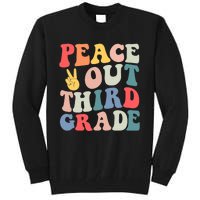 Peace Out 3rd Grade Retro Pastel Happy Last Day Out School Tall Sweatshirt