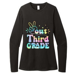 Peace Out 3rd Grade Tie Dye Last Day Of School Teacher Womens CVC Long Sleeve Shirt