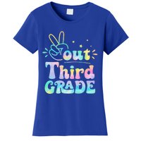 Peace Out 3rd Grade Tie Dye Last Day Of School Teacher Women's T-Shirt