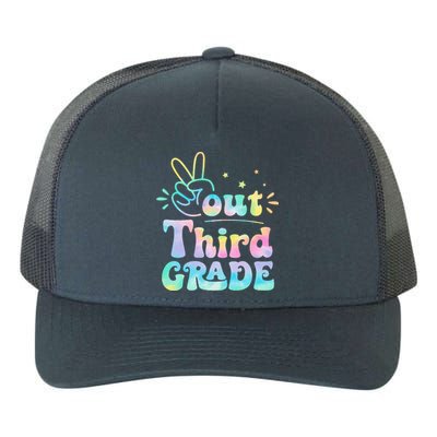 Peace Out 3rd Grade Tie Dye Last Day Of School Teacher Yupoong Adult 5-Panel Trucker Hat