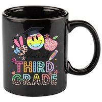 Peace Out 3rd Third Grade Graduation Last Day Of School 11oz C Handle Ceramic Mug