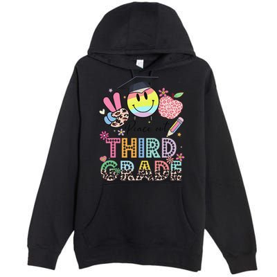 Peace Out 3rd Third Grade Graduation Last Day Of School Premium Pullover Hoodie