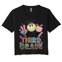 Peace Out 3rd Third Grade Graduation Last Day Of School Women's Crop Top Tee