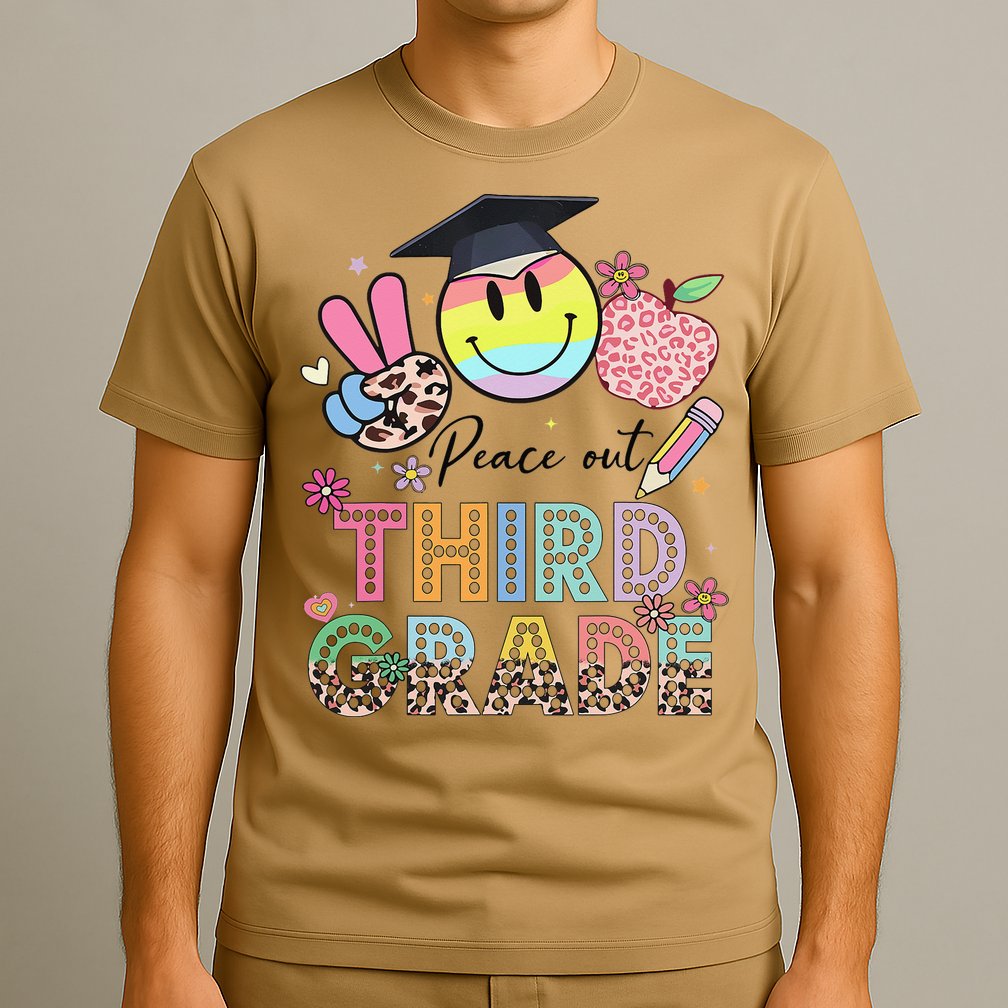 Peace Out 3rd Third Grade Graduation Last Day Of School T-Shirt