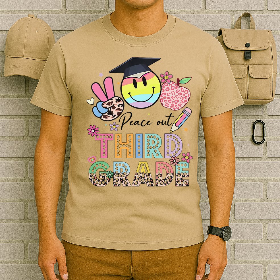 Peace Out 3rd Third Grade Graduation Last Day Of School T-Shirt