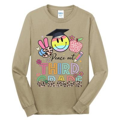Peace Out 3rd Third Grade Graduation Last Day Of School Tall Long Sleeve T-Shirt