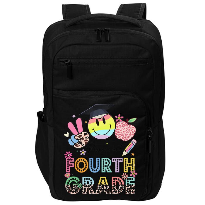 Peace Out 4th Fourth Grade Graduation Last Day Of School Impact Tech Backpack