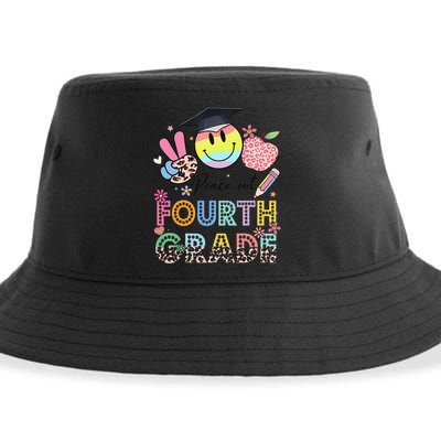 Peace Out 4th Fourth Grade Graduation Last Day Of School Sustainable Bucket Hat
