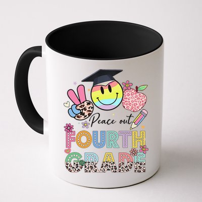 Peace Out 4th Fourth Grade Graduation Last Day Of School Mug